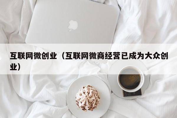 互联网微创业（互联网微商经营已成为大众创业）