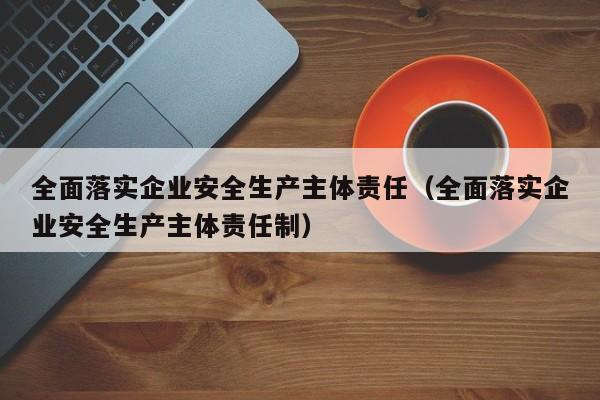 全面落实企业安全生产主体责任（全面落实企业安全生产主体责任制）